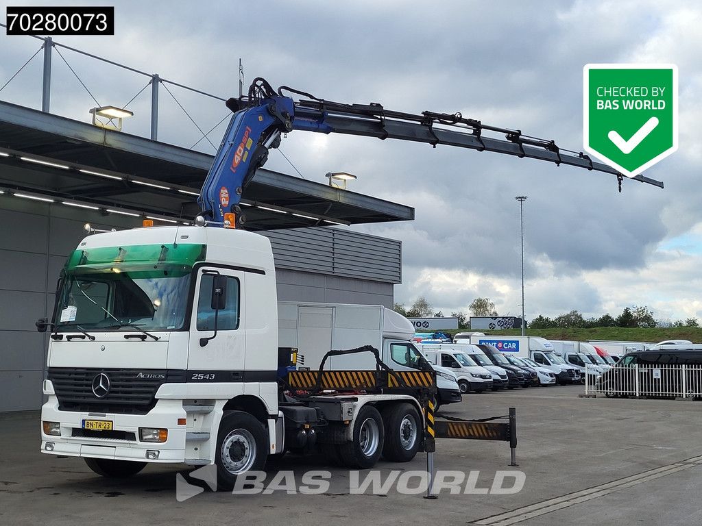 Mercedes Actros Actros 2543 6X2 NL-Truck Liftachse 3-Pedals Kran 9x Extensions PM 40 SP 2010 + Winch Euro 3