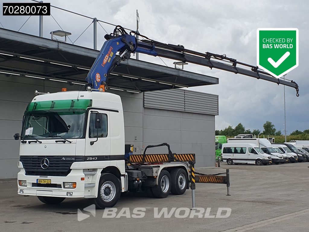 Mercedes Actros Actros 2543 6X2 NL-Truck Liftachse 3-Pedals Kran 9x Extensions PM 40 SP 2010 + Winch Euro 3