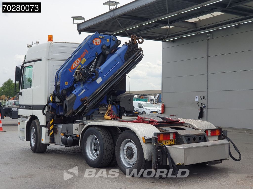 Mercedes Actros Actros 2543 6X2 NL-Truck Liftachse 3-Pedals Kran 9x Extensions PM 40 SP 2010 + Winch Euro 3