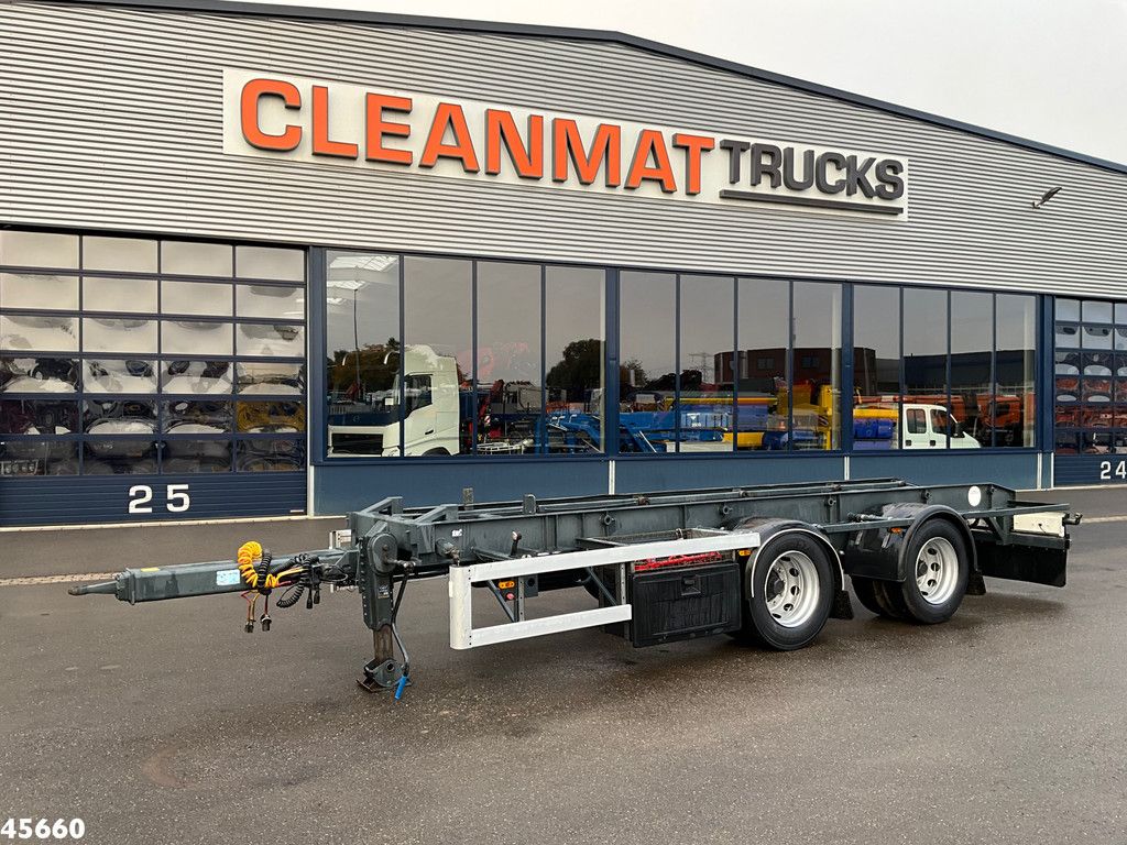 GS Meppel 2-assige container aanhangwagen