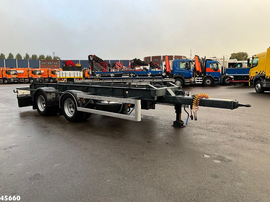 GS Meppel 2-assige container aanhangwagen