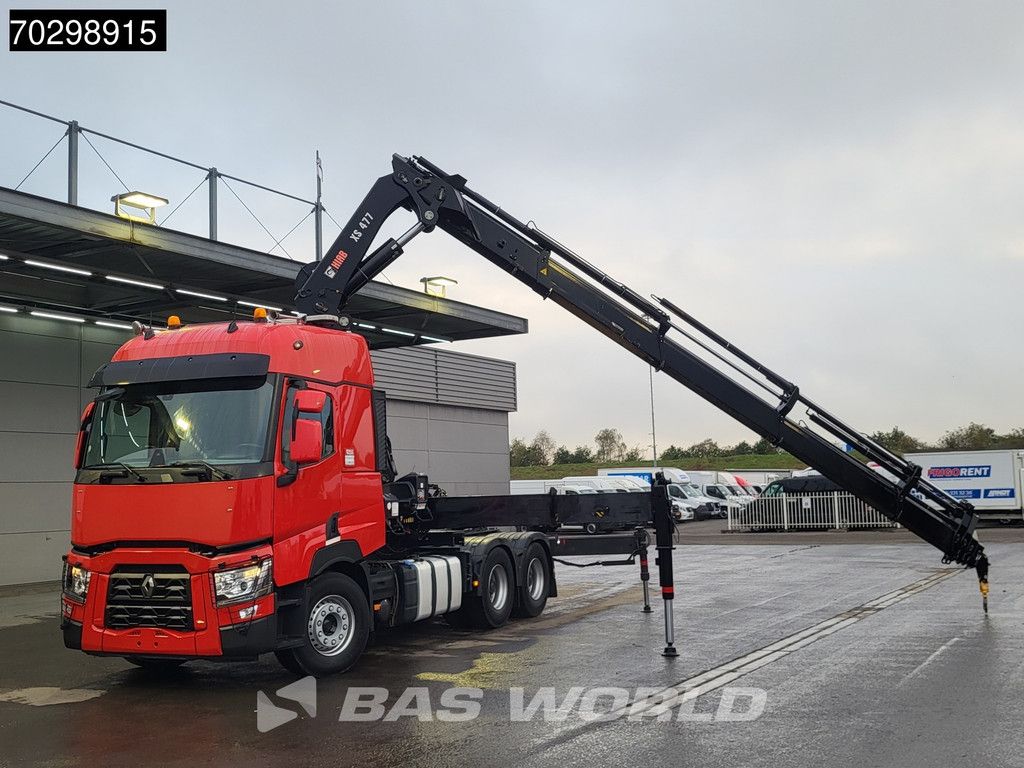 Renault T 520 6X4 Hiab 477E-7 HIDUO Crane Kran Big-Axle Euro 6