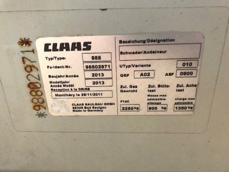 Claas Liner 2900 Typ 988
