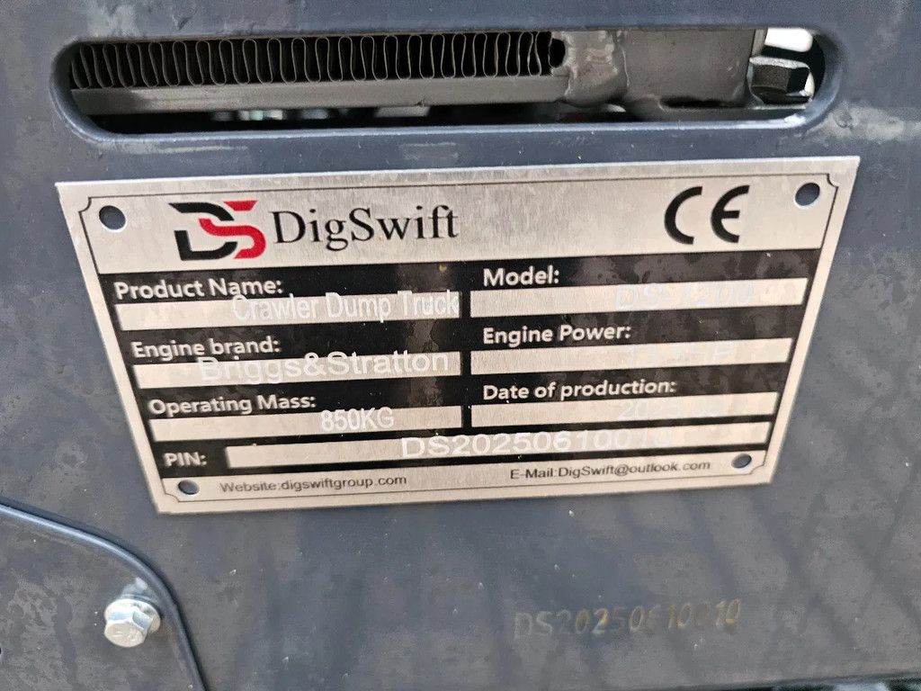 Briggs en Stratton Rupsdumper! Swivel draaikrans hinowa messersi