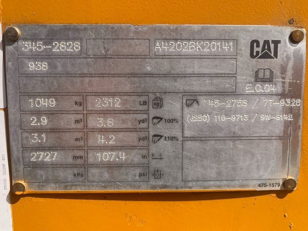CAT 938K-M GP Laadbak - loadingbucket - Ladeschaufel