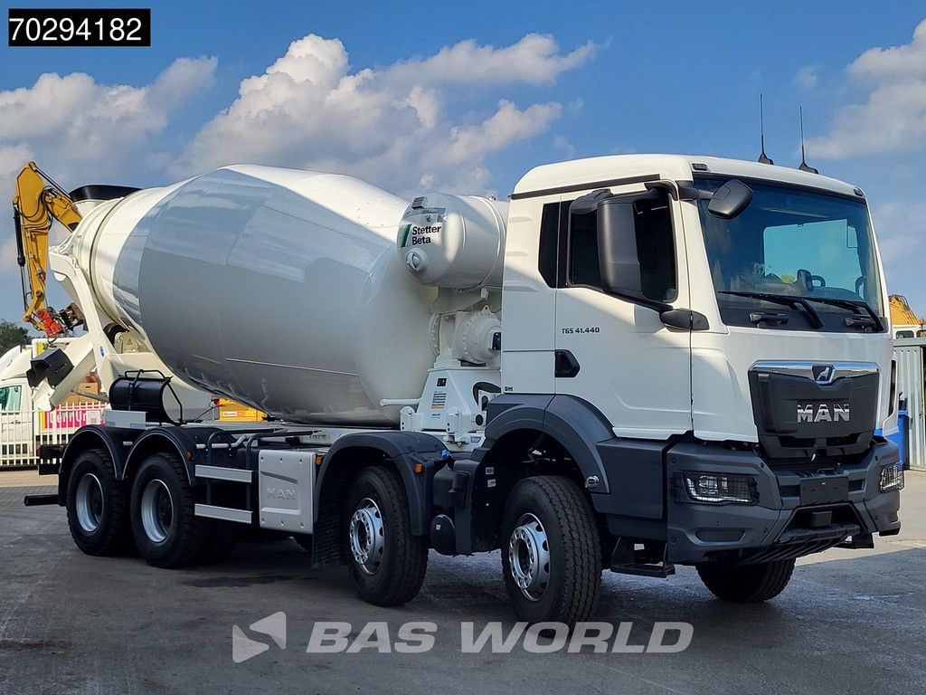 MAN TGS 41.440 8X4 New! Stetter 12 FHC BL Mixer Big-Axle Steelsuspension Automatic Euro 6