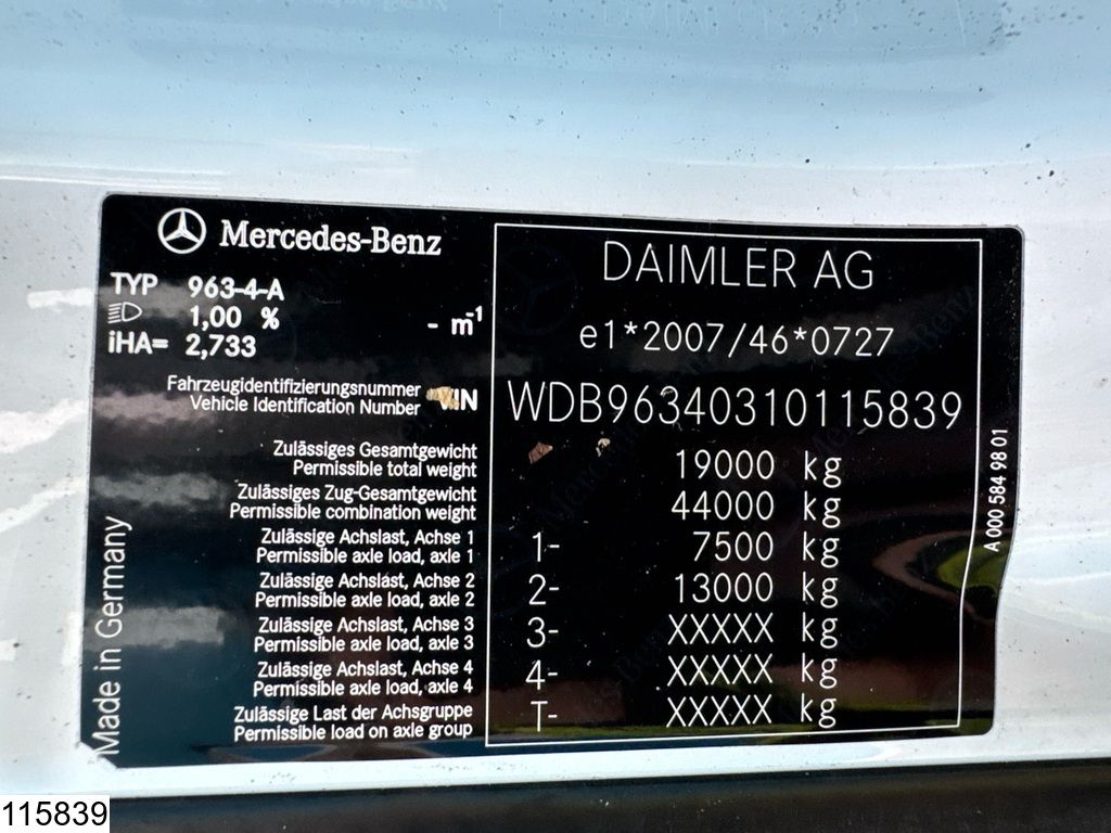 Mercedes Actros 1843 EURO 6