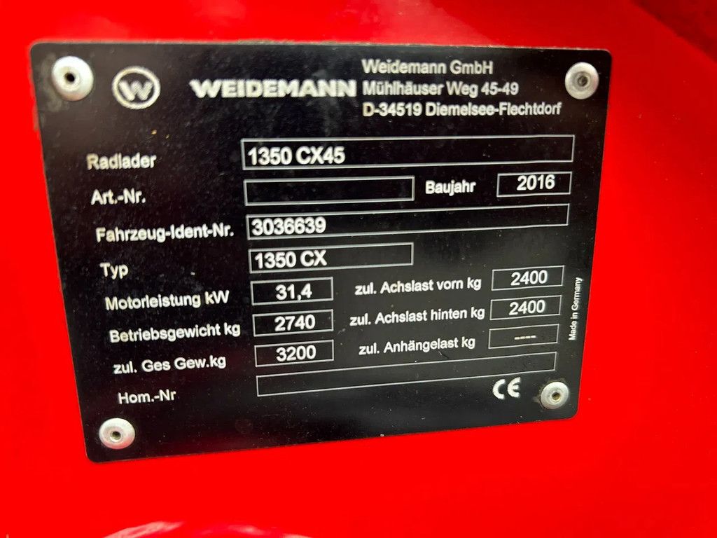 Weidemann 1350 CX 45