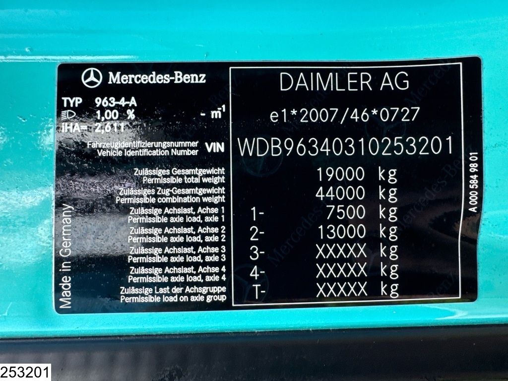 Mercedes Actros 1848 EURO 6, ADR, PTO, Standairco