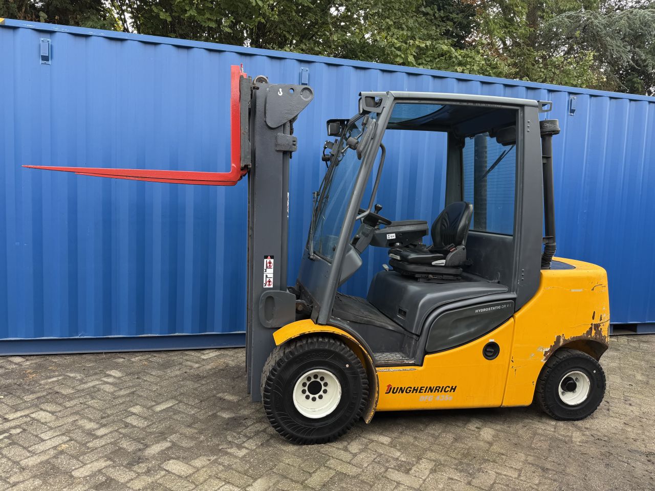 Jungheinrich 3.5 tonner diesel 3-delige mast + sideshift