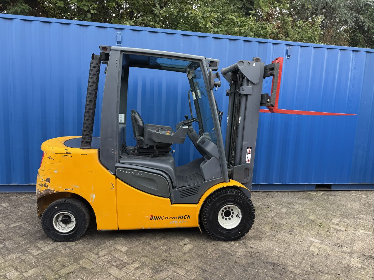 Jungheinrich 3.5 tonner diesel 3-delige mast + sideshift