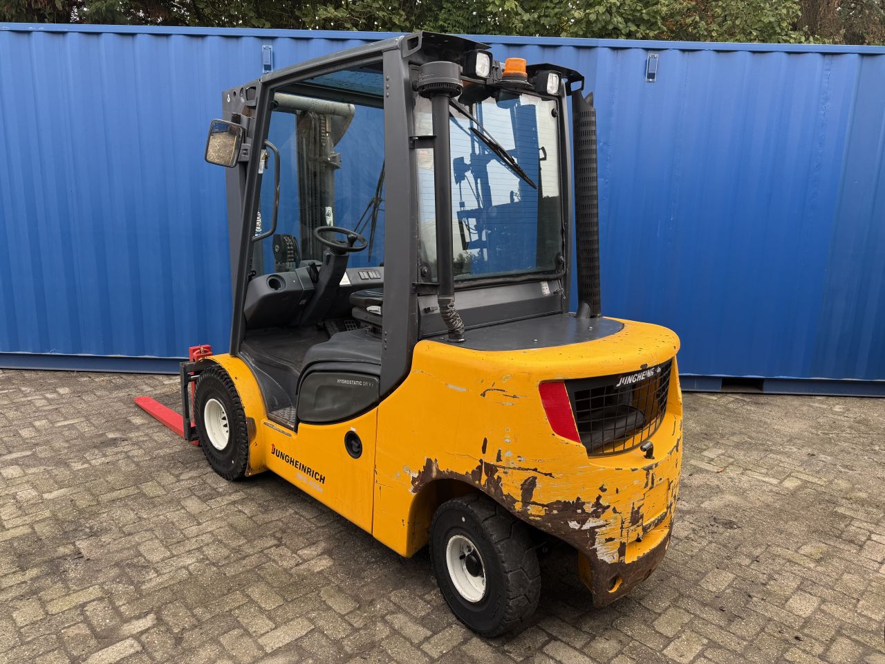 Jungheinrich 3.5 tonner diesel 3-delige mast + sideshift