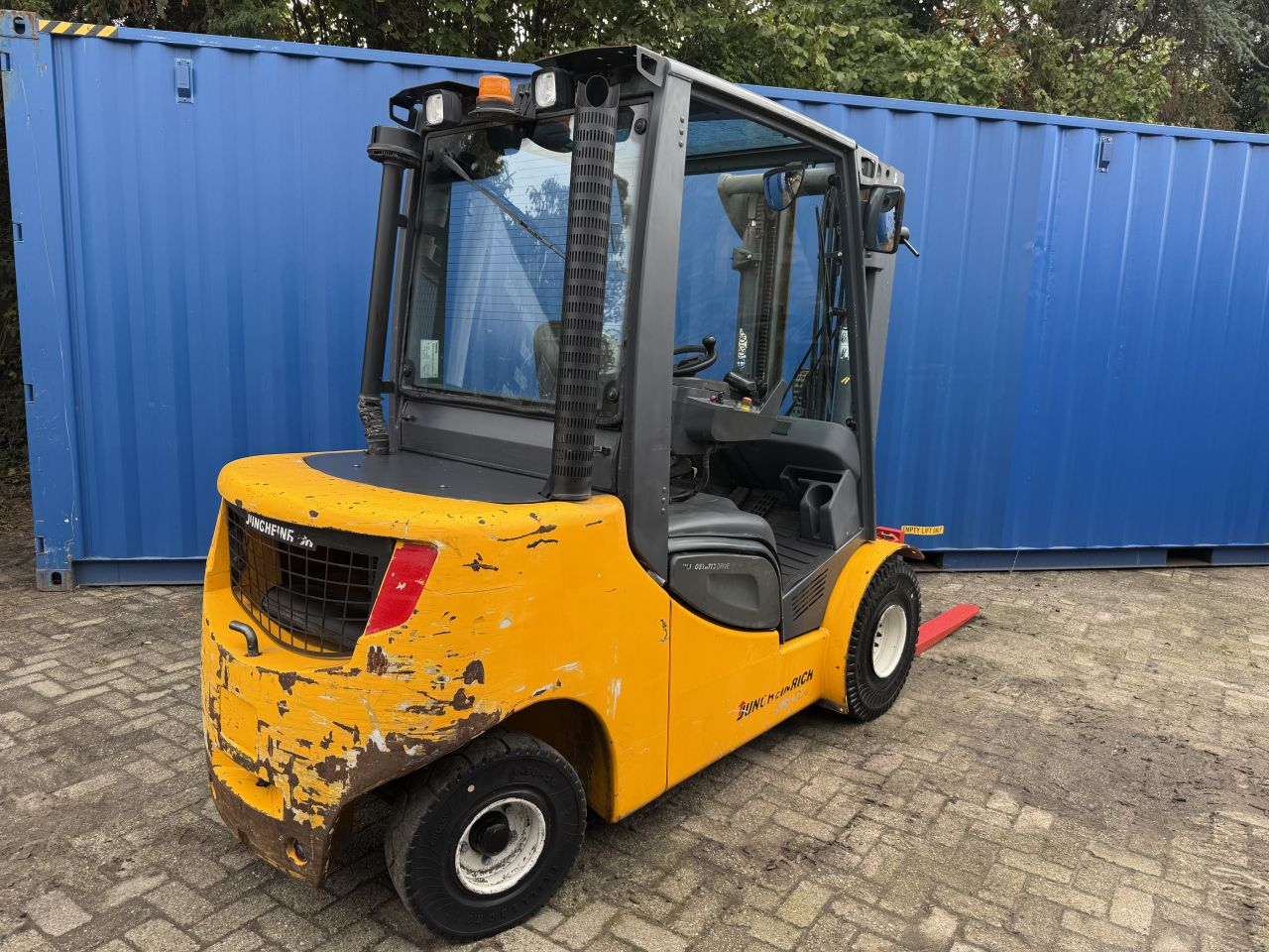 Jungheinrich 3.5 tonner diesel 3-delige mast + sideshift