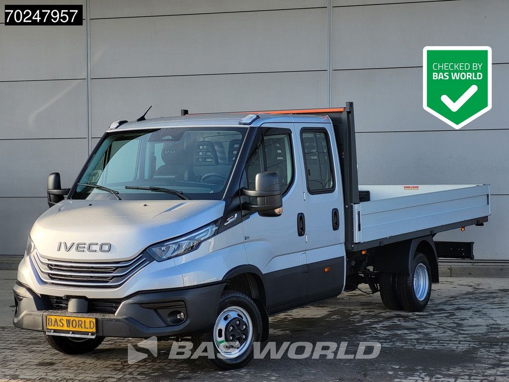 Iveco Daily 35C18 3.0L Automaat 180PK Dubbel Cabine Open Laadbak 2025-Model Dubbellucht 3,5t Trekvermogen ACC LED Navi Euro6 Pritsche Pickup A/C Double cabin