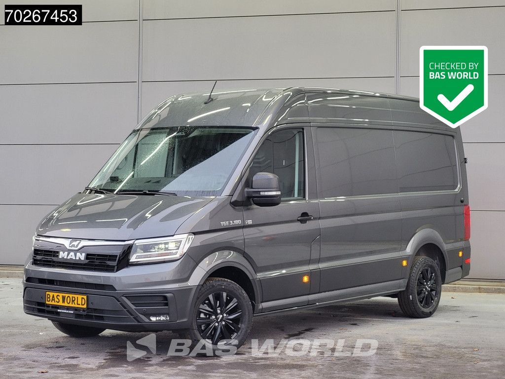 MAN TGE 3.180 Automaat 2025 model Facelift Black Edition L3H3 ACC Trekhaak L2H2 11m3 A/C Towbar