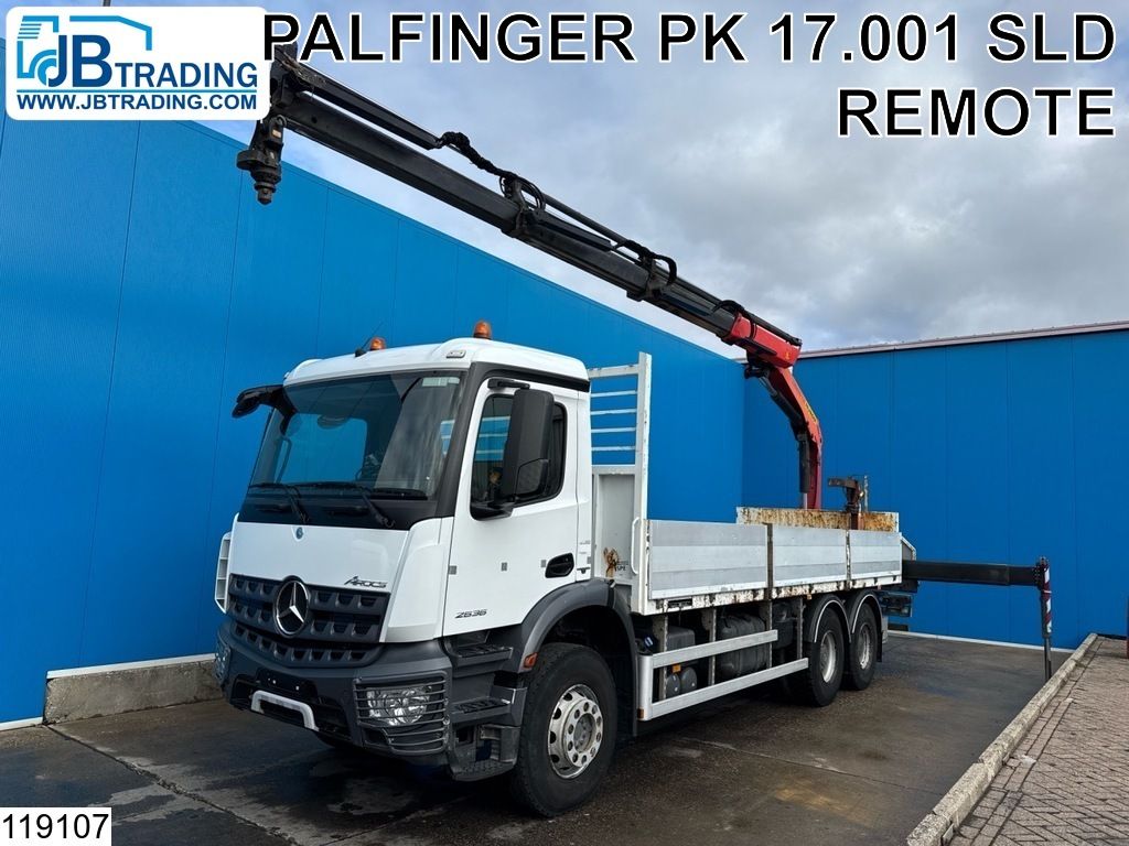 Mercedes Arocs 2636 6x4, EURO 6, Palfinger, Leaf suspension