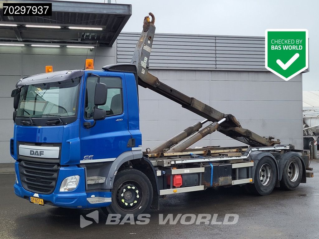 DAF CF 400 6X2 VDL S-21-6200 Hooklift Lift Axle Automatic ACC Euro 6