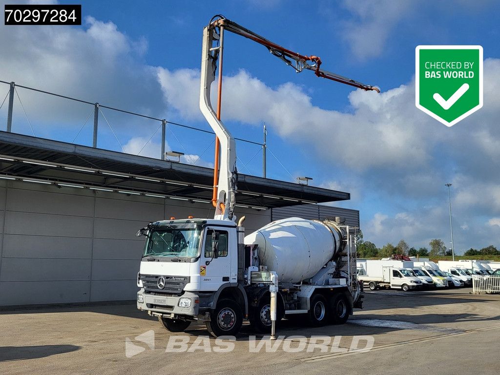 Mercedes Actros 3241 8X4 7m3 Putzmeister PUMI Big-Axle Steelsuspension 3-Pedals Euro 5