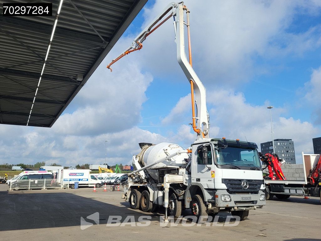 Mercedes Actros 3241 8X4 7m3 Putzmeister PUMI Big-Axle Steelsuspension 3-Pedals Euro 5