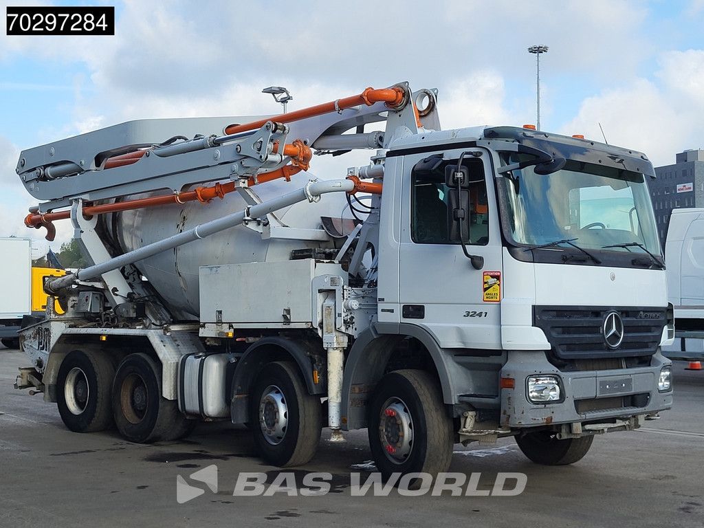 Mercedes Actros 3241 8X4 7m3 Putzmeister PUMI Big-Axle Steelsuspension 3-Pedals Euro 5