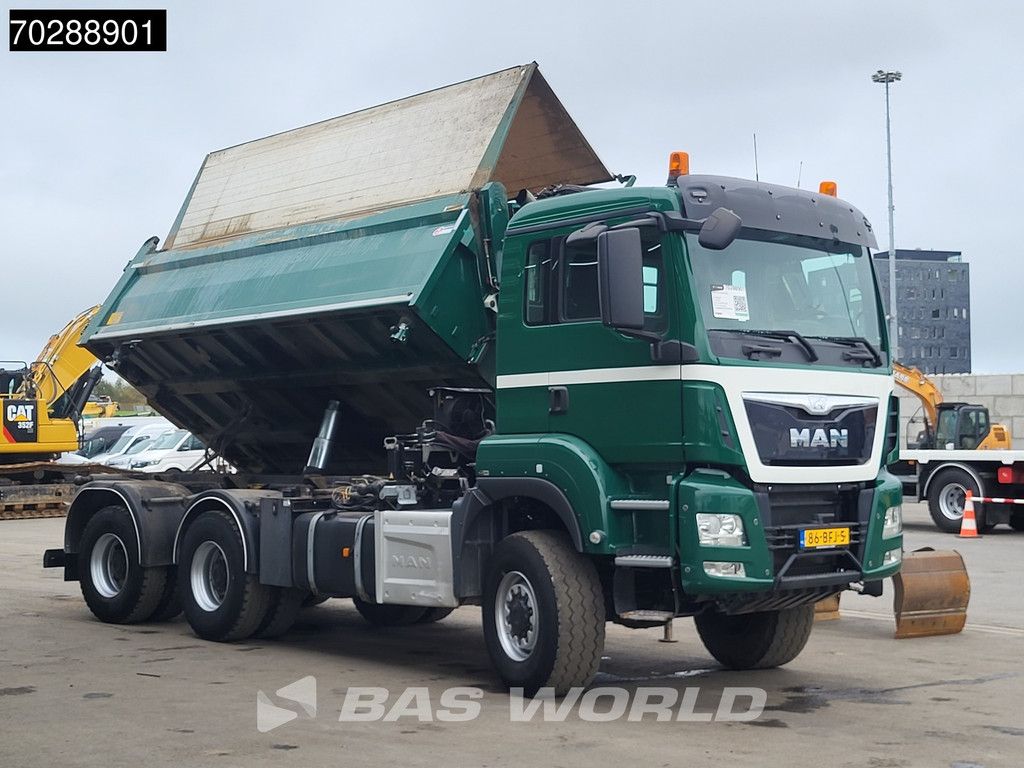 MAN TGS TGS 33.440 6X6 NL-Truck 12m3 Jansen Tipper HMF 1643 Crane Steering-Axle Big-Axle Automatic Euro 6