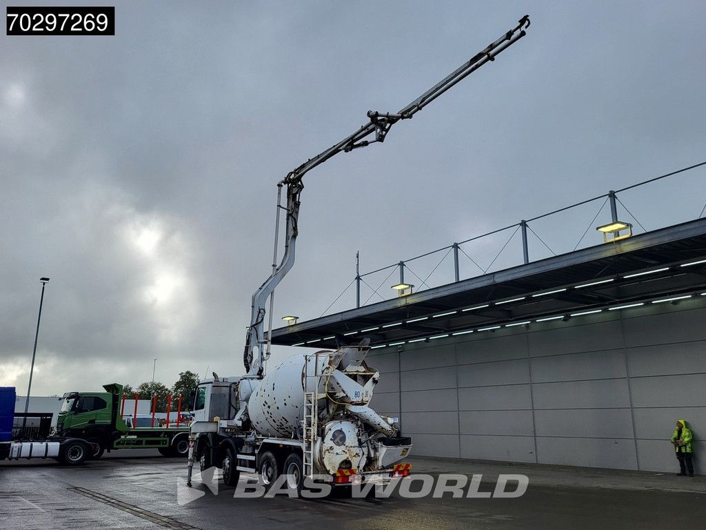 Mercedes Actros 3241 8X4 7m3 Putzmeister Mixer Big-Axle Steelsuspension Automatic Pompe+Mixer Euro 4