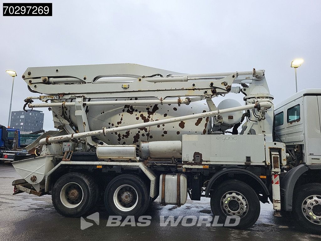Mercedes Actros 3241 8X4 7m3 Putzmeister Mixer Big-Axle Steelsuspension Automatic Pompe+Mixer Euro 4