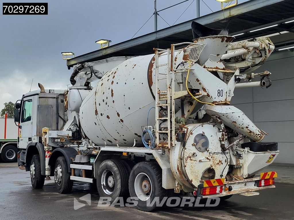 Mercedes Actros 3241 8X4 7m3 Putzmeister Mixer Big-Axle Steelsuspension Automatic Pompe+Mixer Euro 4
