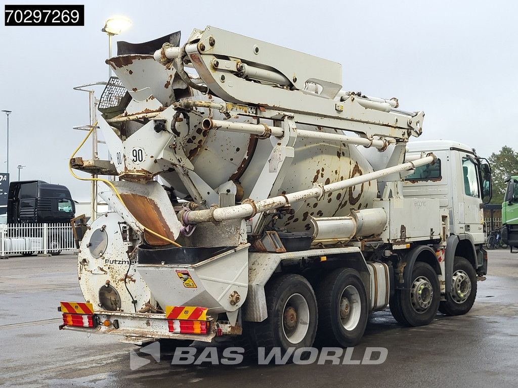 Mercedes Actros 3241 8X4 7m3 Putzmeister Mixer Big-Axle Steelsuspension Automatic Pompe+Mixer Euro 4