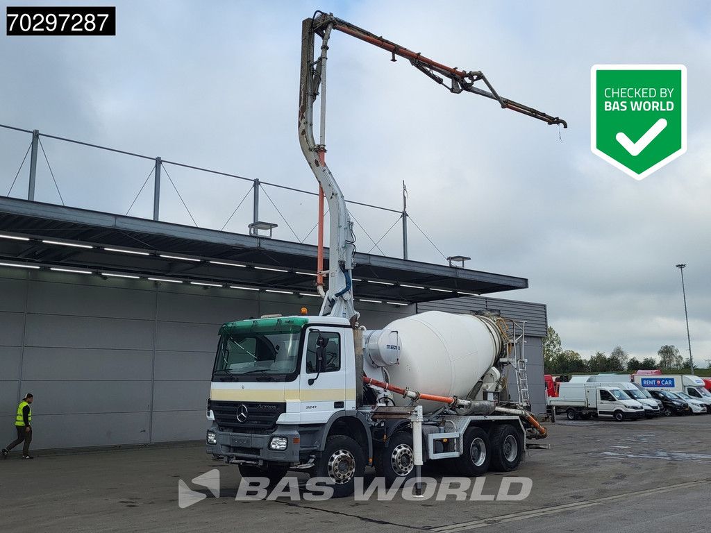Mercedes Actros 3241 8X4 7m3 Mecbo Mixer Big-Axle Steelsuspension Pompe+Mixer Autoamtic Euro 3