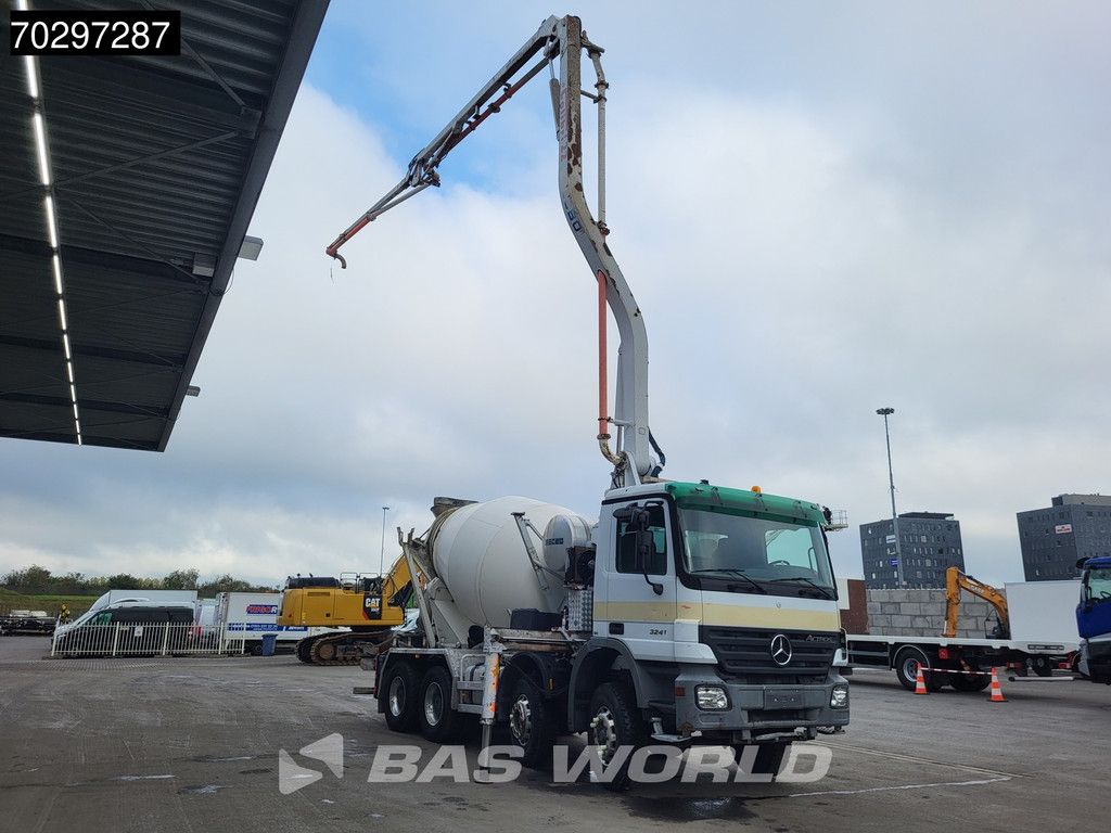 Mercedes Actros 3241 8X4 7m3 Mecbo Mixer Big-Axle Steelsuspension Pompe+Mixer Autoamtic Euro 3
