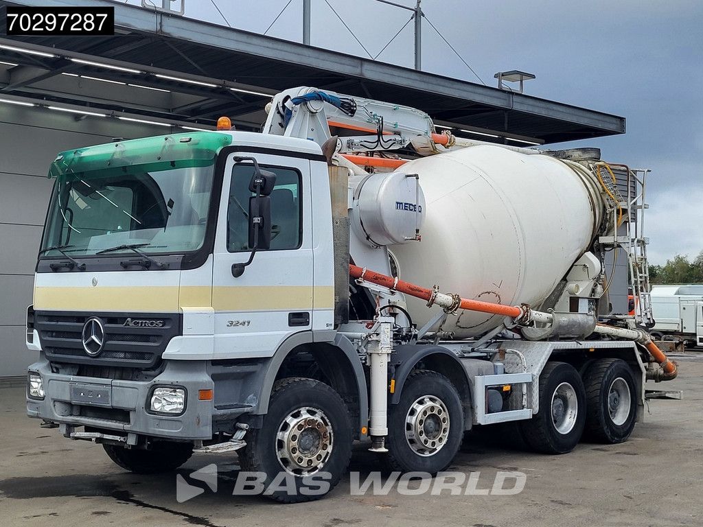 Mercedes Actros 3241 8X4 7m3 Mecbo Mixer Big-Axle Steelsuspension Pompe+Mixer Autoamtic Euro 3