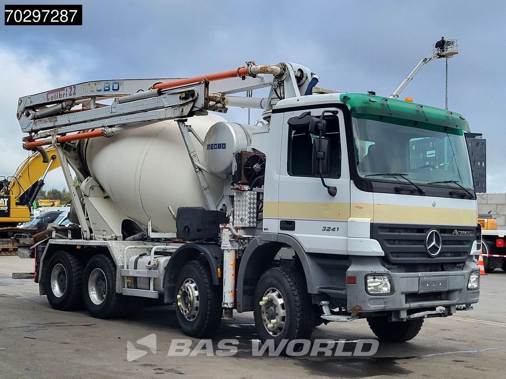 Mercedes Actros 3241 8X4 7m3 Mecbo Mixer Big-Axle Steelsuspension Pompe+Mixer Autoamtic Euro 3