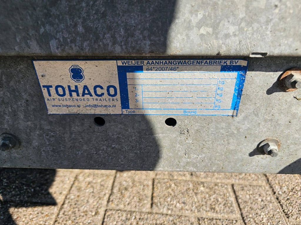 TOHACO W2 3500kg trailer 2020