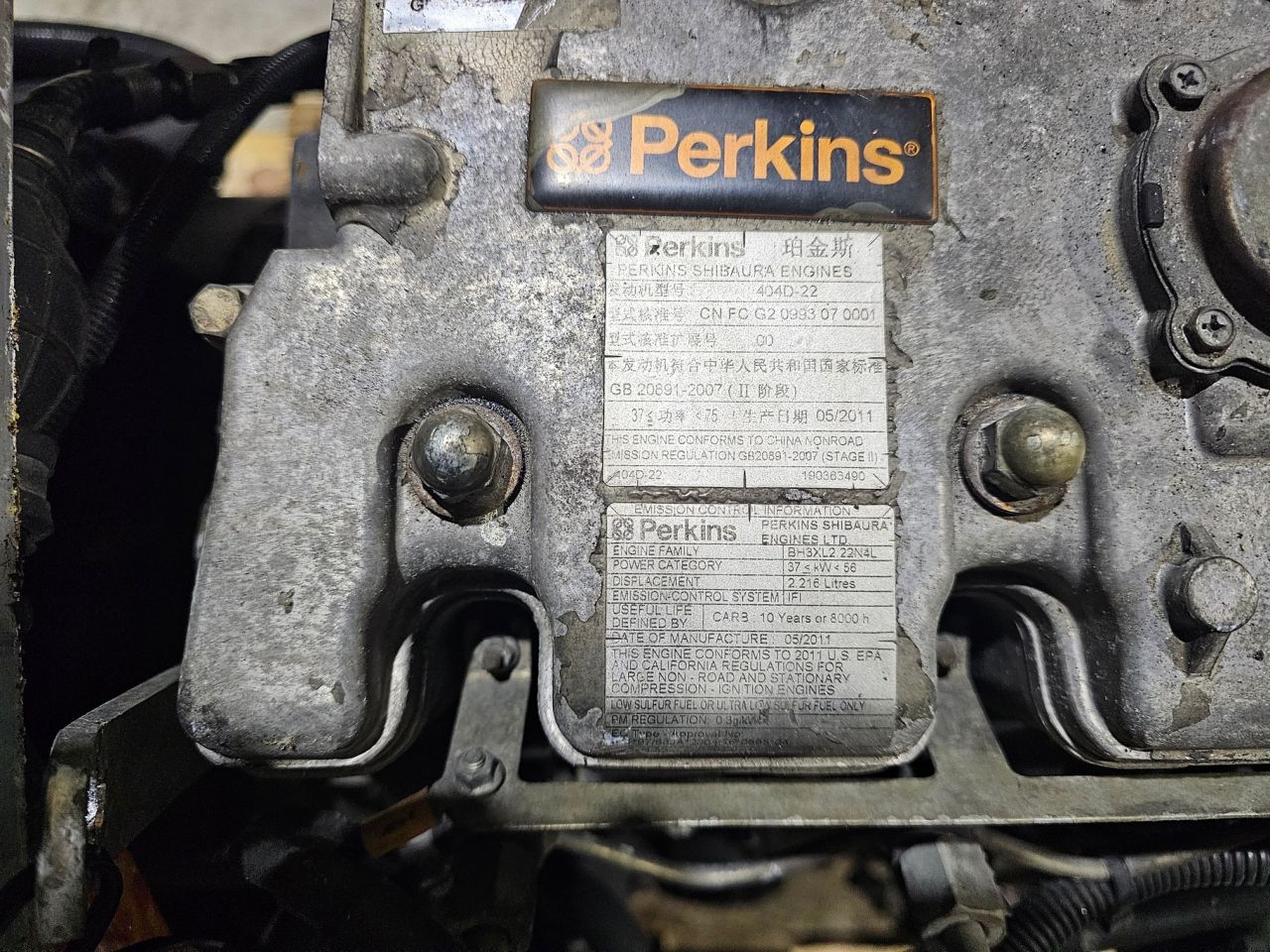 Perkins 404D-22 Met Aggregaat en omvormer