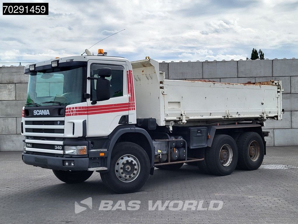 Scania P340 6X4 2 side11m3 Bennes Tipper Big-Axle Steelsuspension Manual Euro 3