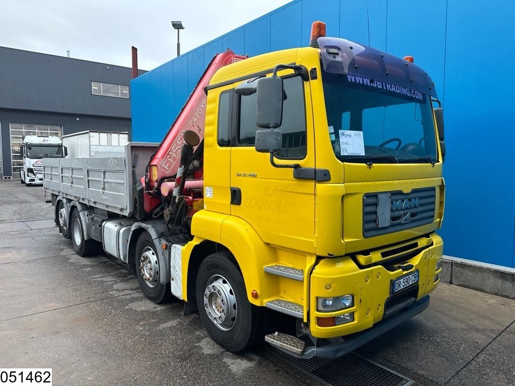 MAN TGA 35 400 8x2, Handgeschakeld, Fassi, Remote