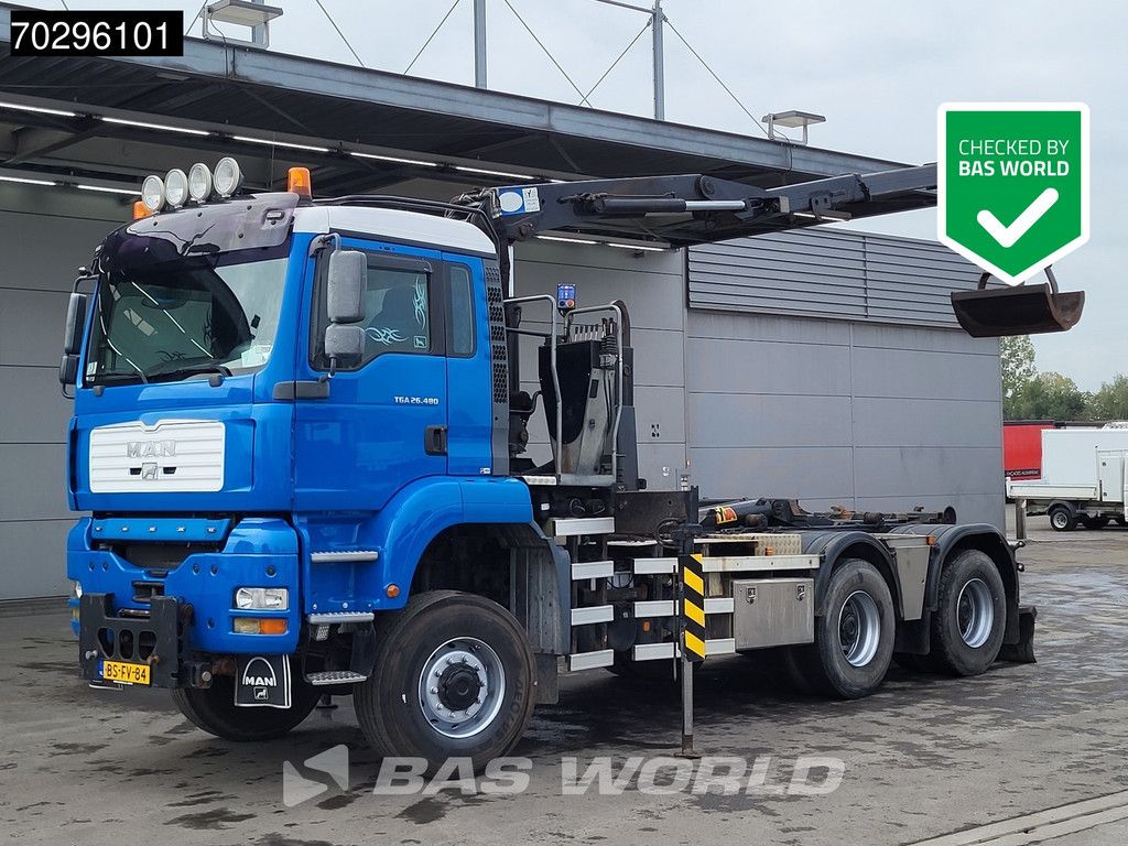 MAN TGA TGA 26.480 6X6 NL-Truck 26Ton HYVA HMF 1643 Z2 Crane Big-Axle Manual Euro 2