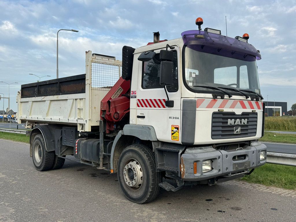 MAN 19.310 4x2 Kipper with HMF 1463K2 Crane