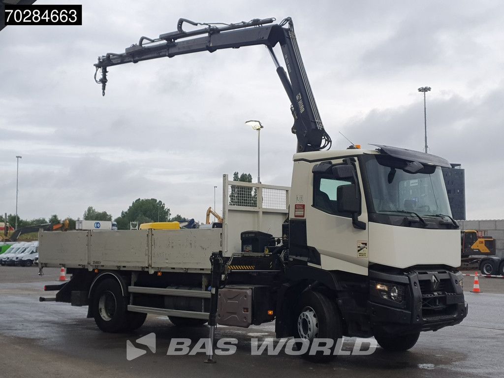Renault C 380 4X2 HIAB 122 B-3 HIDUO Kran Crane Steelsuspension Big-Axle Euro 6