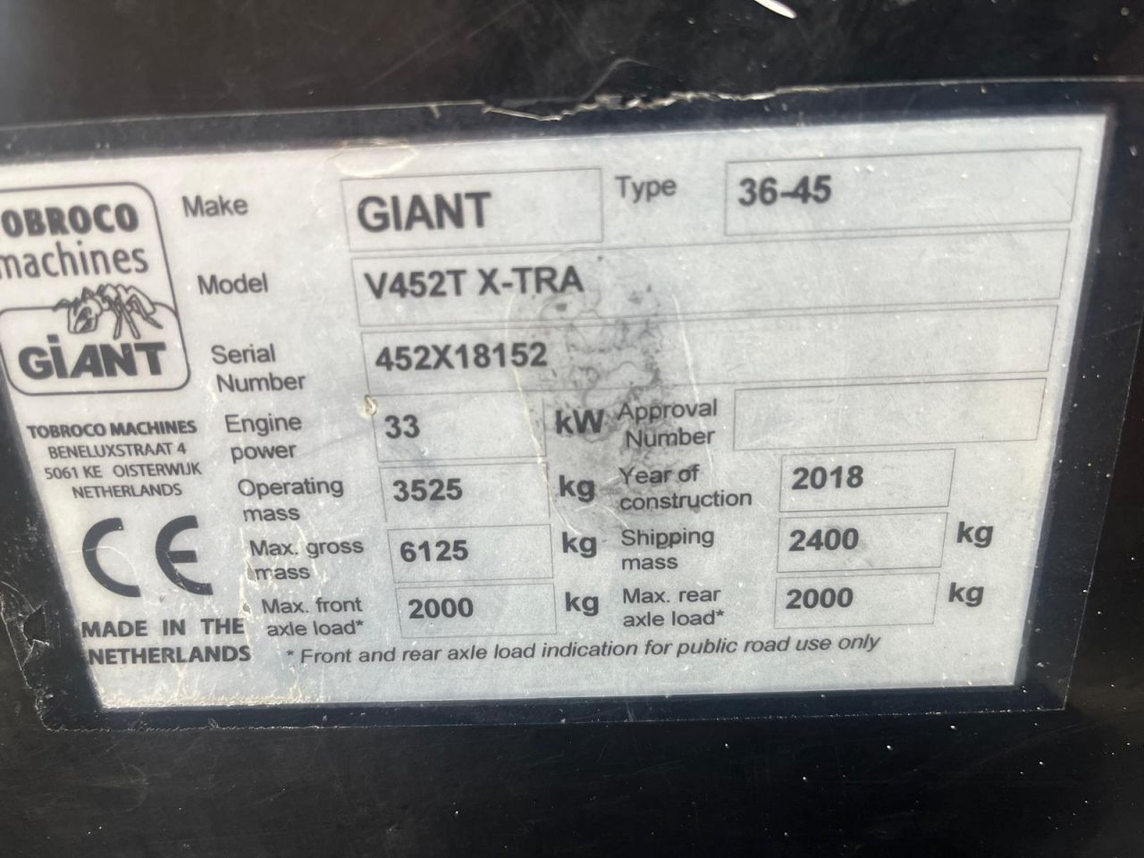 Giant V452T X-tra 2x (HD 1x)
