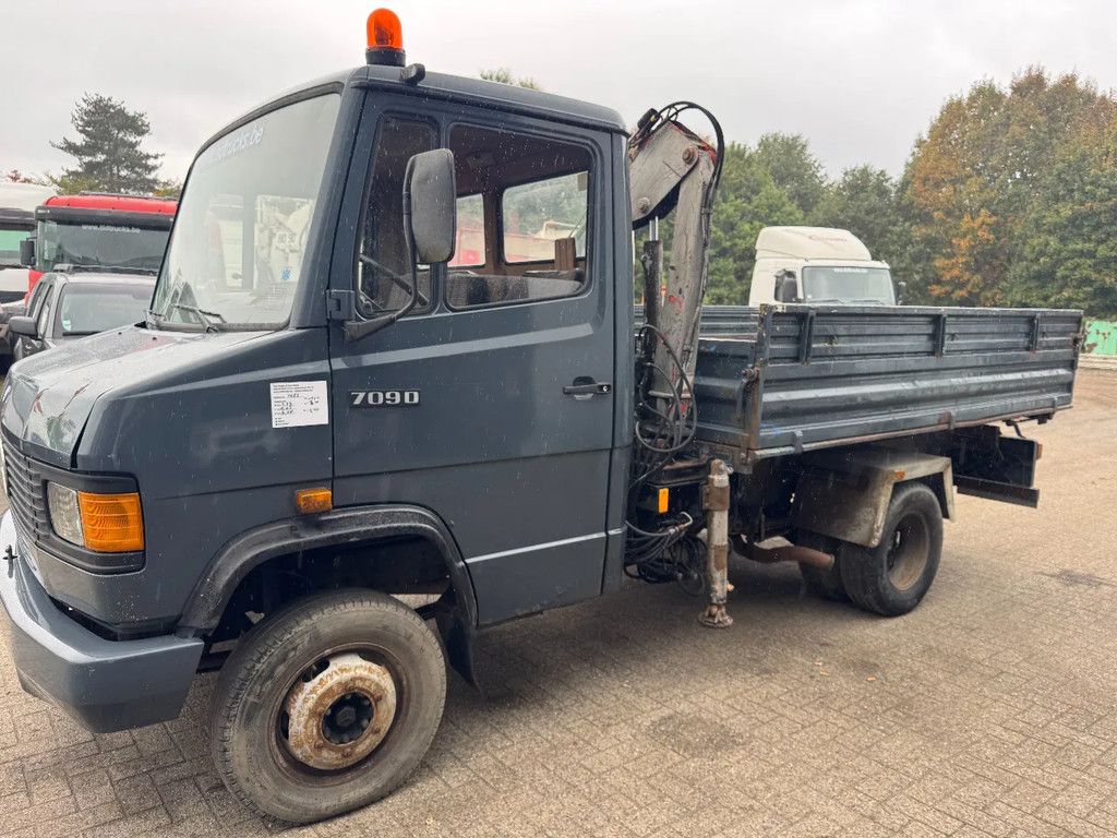 Mercedes-Benz 709D **709D-TIPPER+CRANE-BELGIAN TRUCK**