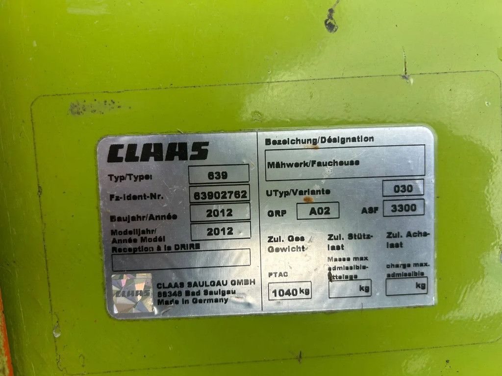 Claas Disco 3100 FC Profil