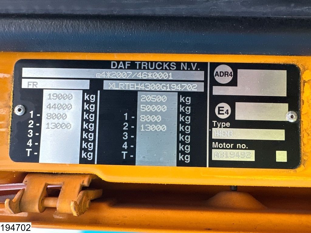 DAF XF 480 EURO 6, 2 Tanken