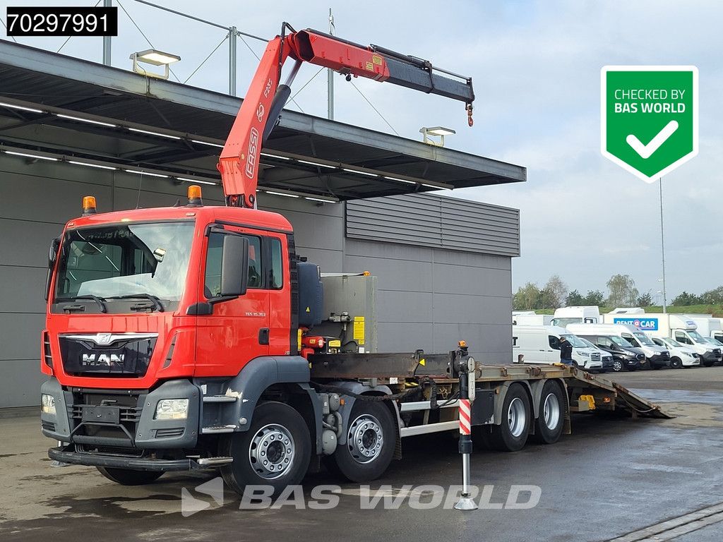 MAN TGS TGS 35.360 8X2 Fassi F235A.0.22 Crane Kran Winch Hydraulic ramp Lift-Axle Navi Euro 6