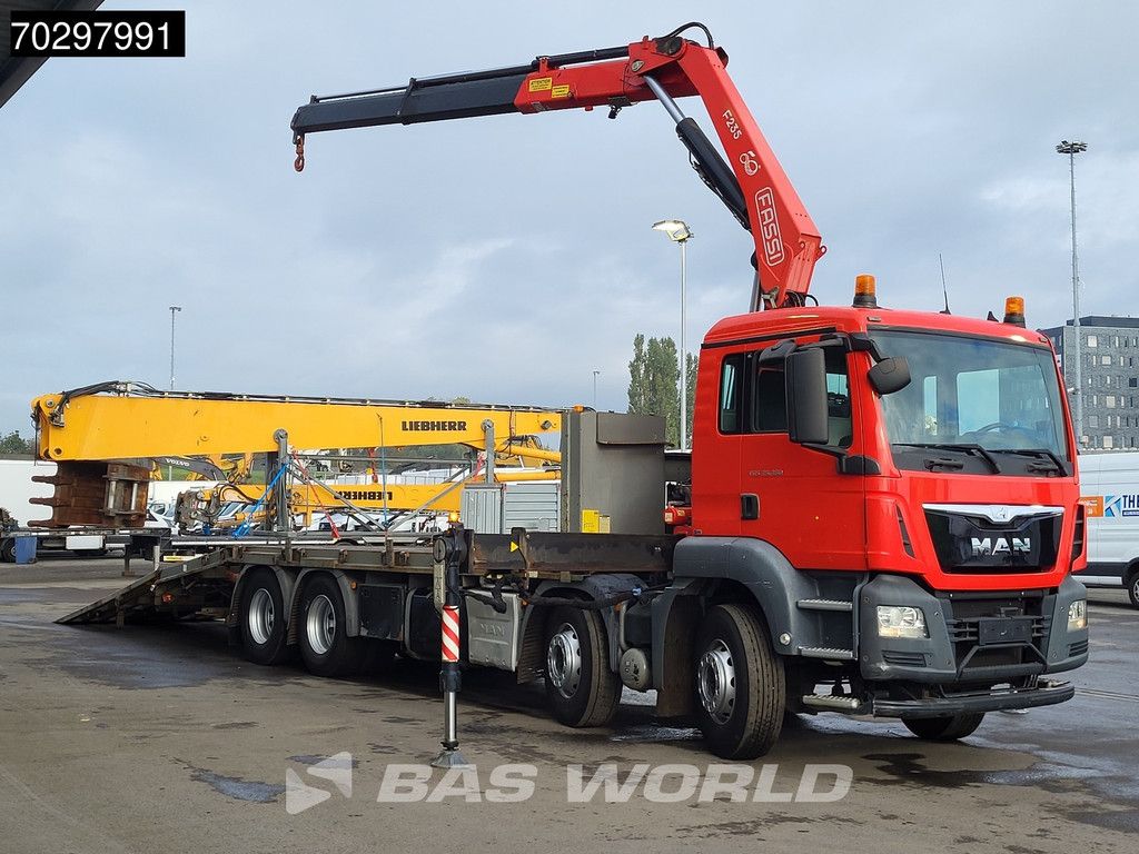MAN TGS TGS 35.360 8X2 Fassi F235A.0.22 Crane Kran Winch Hydraulic ramp Lift-Axle Navi Euro 6