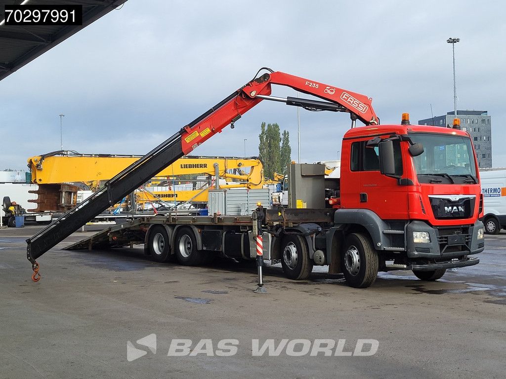 MAN TGS TGS 35.360 8X2 Fassi F235A.0.22 Crane Kran Winch Hydraulic ramp Lift-Axle Navi Euro 6