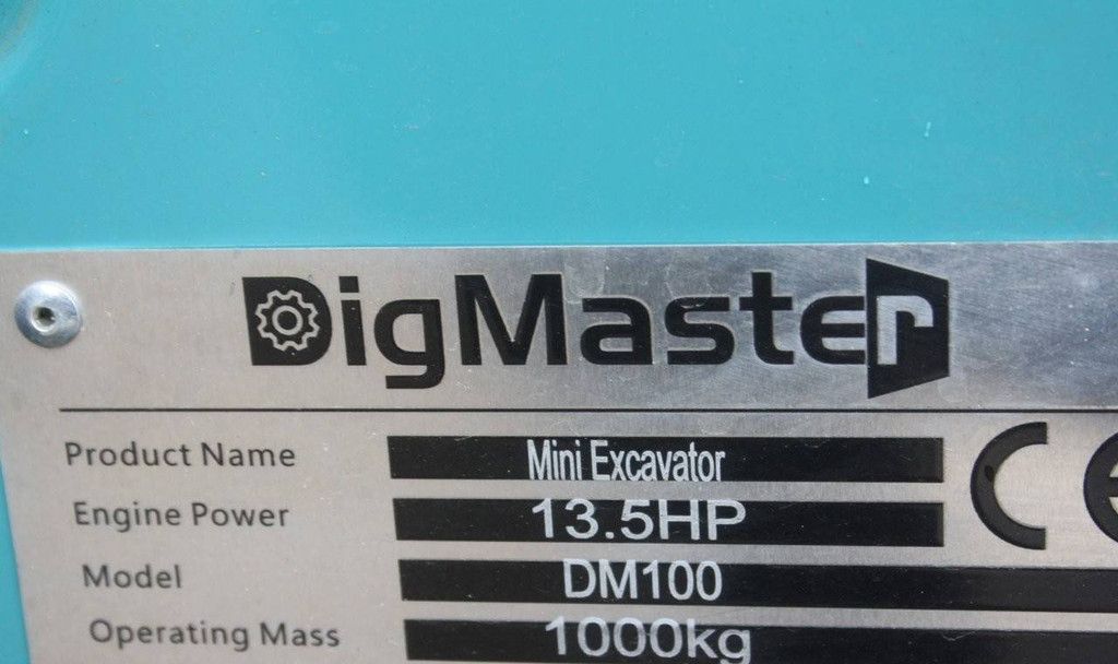 Mini excavator DigMaster DM100 Diesel 13.5hp 2025 Demo