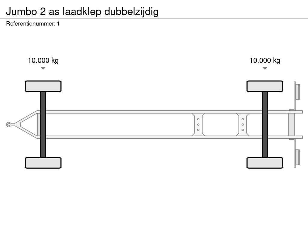 Jumbo 2 as laadklep dubbelzijdig
