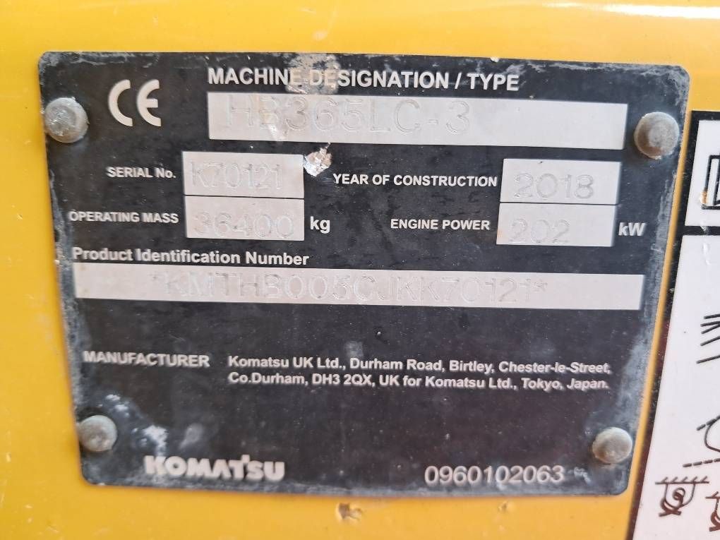 Komatsu HB365LC-3 Hybrid
